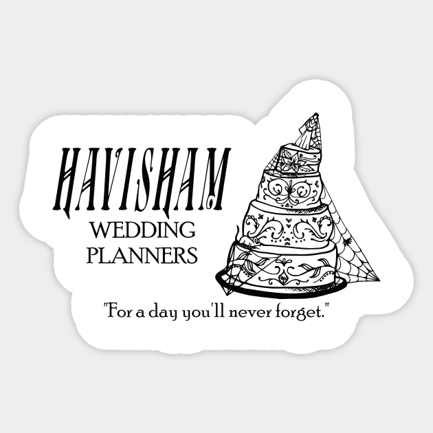 Havisham Wedding Planners Sticker by stevegoll68